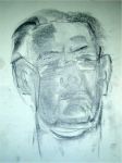 <p>Portret man - Houtskool op papier</p>